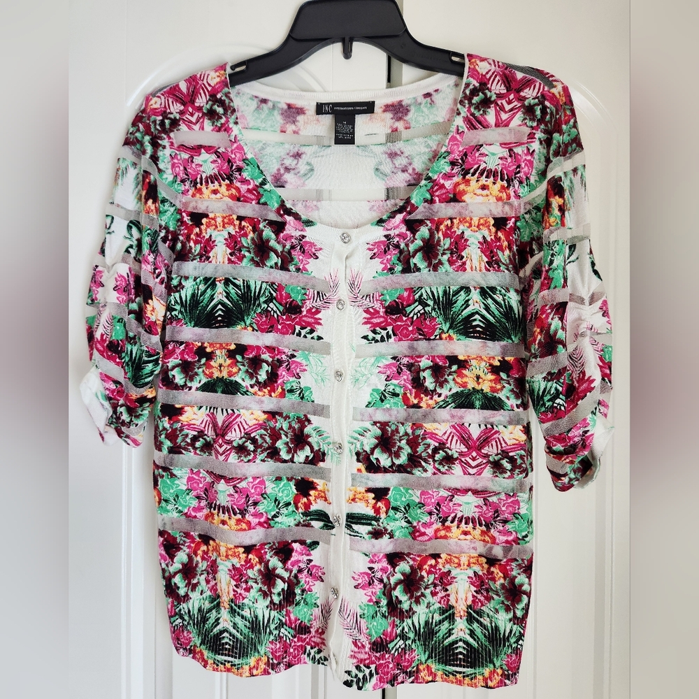 Beautiful Floral Cardigan by I.N.C.in a Size M!!